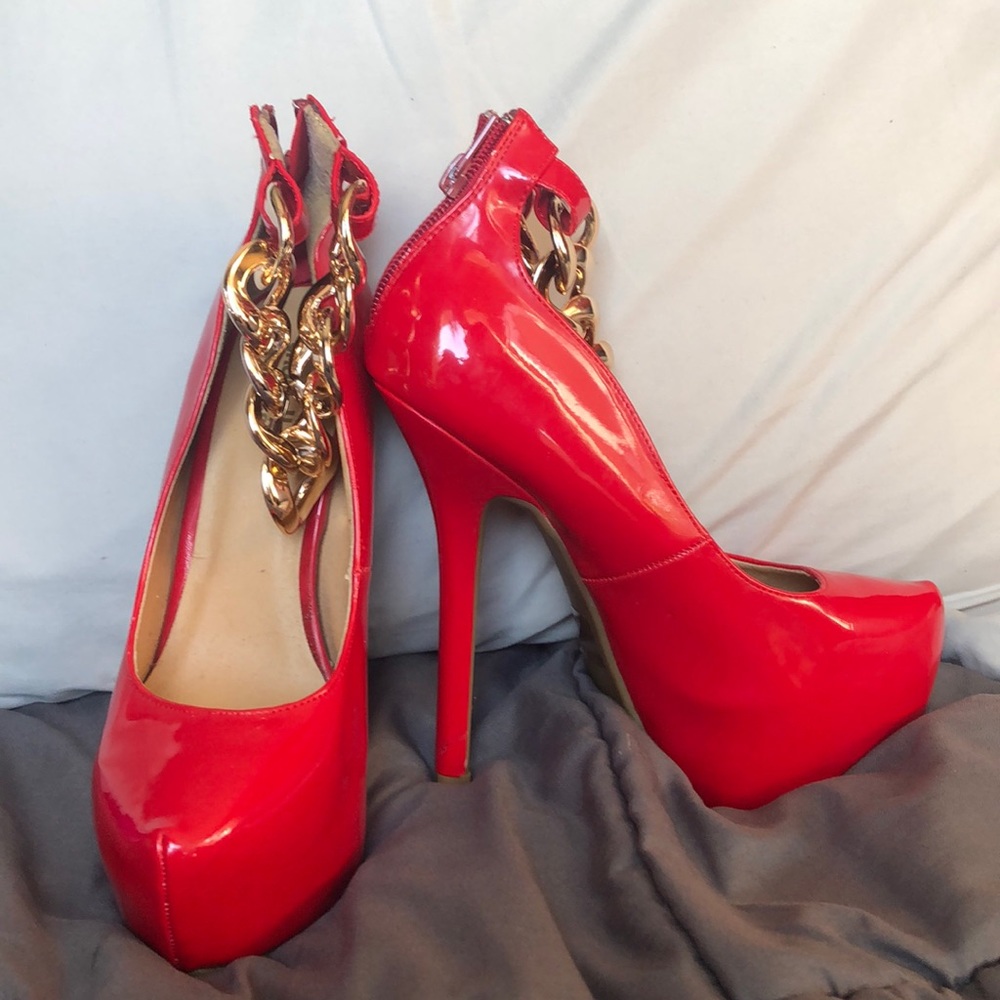 Red stilettos